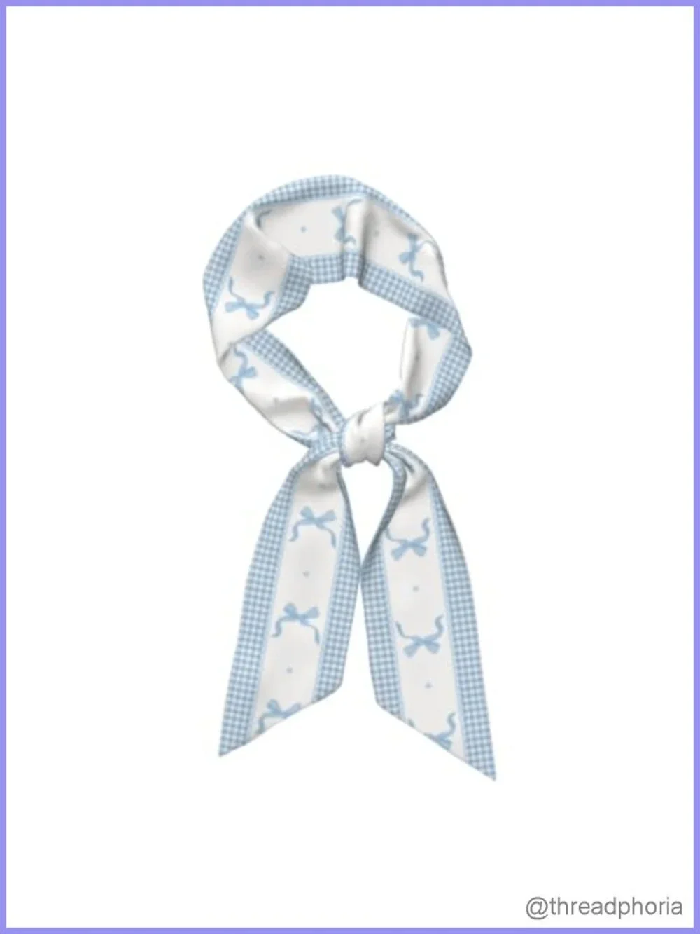 Silk Head Scarf Satin Hair Neck Scarf for Women, Floral Classic Style,